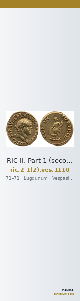 RIC II, Part 1 (second edition) Vespasian 1110 — CANOA
