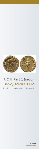 RIC II, Part 1 (second edition) Vespasian 1112 — CANOA