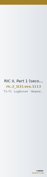 RIC II, Part 1 (second edition) Vespasian 1113 — CANOA