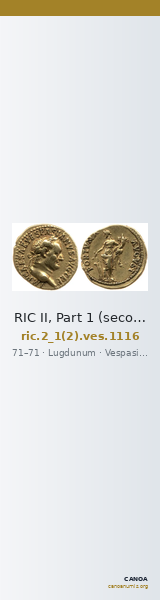 RIC II, Part 1 (second edition) Vespasian 1116 — CANOA