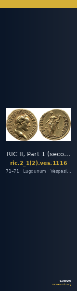 RIC II, Part 1 (second edition) Vespasian 1116 — CANOA