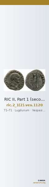 RIC II, Part 1 (second edition) Vespasian 1120 — CANOA