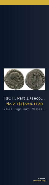 RIC II, Part 1 (second edition) Vespasian 1120 — CANOA