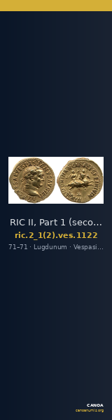 RIC II, Part 1 (second edition) Vespasian 1122 — CANOA