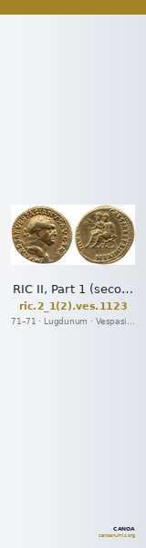 RIC II, Part 1 (second edition) Vespasian 1123 — CANOA