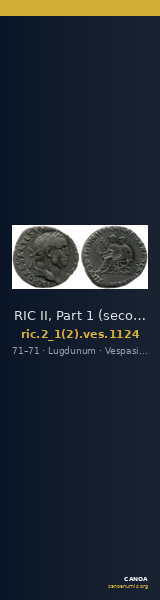 RIC II, Part 1 (second edition) Vespasian 1124 — CANOA