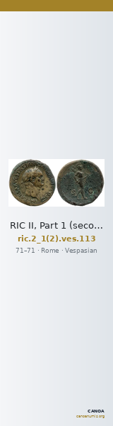 RIC II, Part 1 (second edition) Vespasian 113 — CANOA