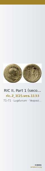 RIC II, Part 1 (second edition) Vespasian 1133 — CANOA