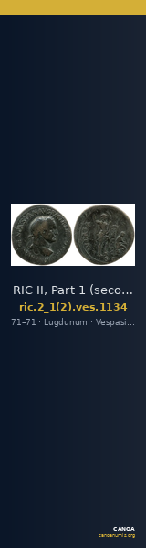 RIC II, Part 1 (second edition) Vespasian 1134 — CANOA