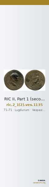 RIC II, Part 1 (second edition) Vespasian 1135 — CANOA