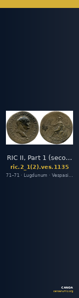 RIC II, Part 1 (second edition) Vespasian 1135 — CANOA