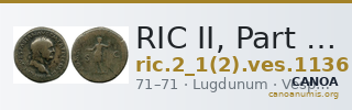 RIC II, Part 1 (second edition) Vespasian 1136 — CANOA