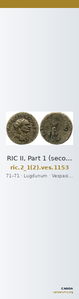 RIC II, Part 1 (second edition) Vespasian 1153 — CANOA