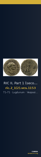 RIC II, Part 1 (second edition) Vespasian 1153 — CANOA