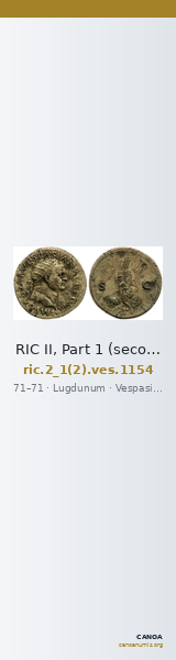 RIC II, Part 1 (second edition) Vespasian 1154 — CANOA