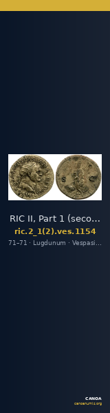 RIC II, Part 1 (second edition) Vespasian 1154 — CANOA