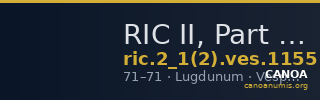 RIC II, Part 1 (second edition) Vespasian 1155 — CANOA