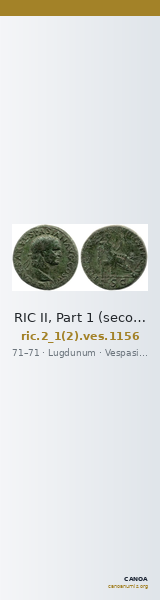 RIC II, Part 1 (second edition) Vespasian 1156 — CANOA