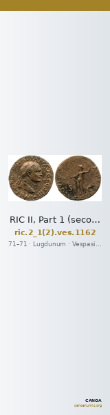 RIC II, Part 1 (second edition) Vespasian 1162 — CANOA
