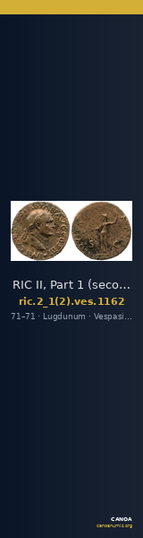 RIC II, Part 1 (second edition) Vespasian 1162 — CANOA