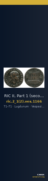 RIC II, Part 1 (second edition) Vespasian 1166 — CANOA