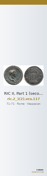 RIC II, Part 1 (second edition) Vespasian 117 — CANOA