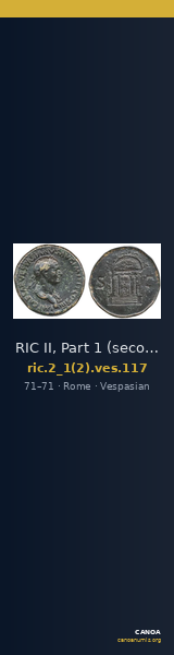 RIC II, Part 1 (second edition) Vespasian 117 — CANOA