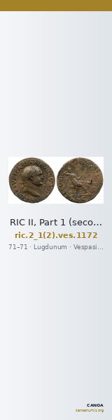 RIC II, Part 1 (second edition) Vespasian 1172 — CANOA