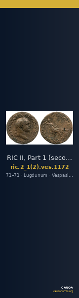 RIC II, Part 1 (second edition) Vespasian 1172 — CANOA