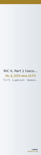RIC II, Part 1 (second edition) Vespasian 1173 — CANOA