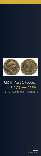 RIC II, Part 1 (second edition) Vespasian 1180 — CANOA