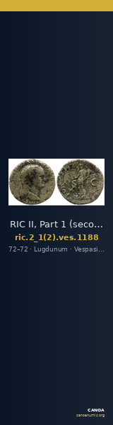 RIC II, Part 1 (second edition) Vespasian 1188 — CANOA