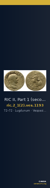 RIC II, Part 1 (second edition) Vespasian 1193 — CANOA