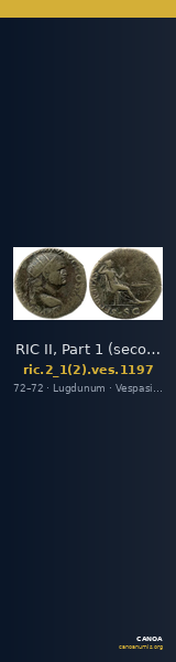 RIC II, Part 1 (second edition) Vespasian 1197 — CANOA