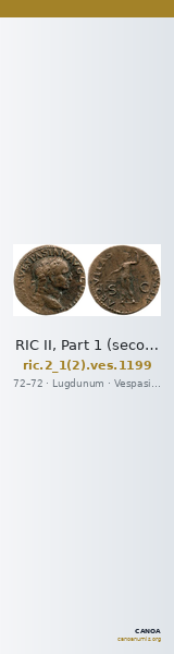 RIC II, Part 1 (second edition) Vespasian 1199 — CANOA