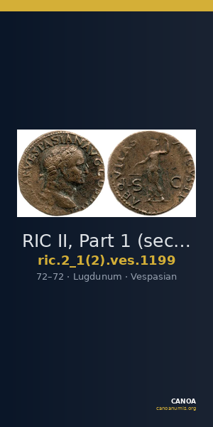 RIC II, Part 1 (second edition) Vespasian 1199 — CANOA