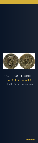 RIC II, Part 1 (second edition) Vespasian 12 — CANOA