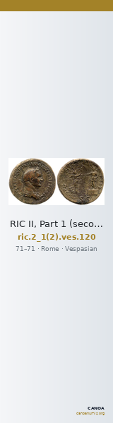 RIC II, Part 1 (second edition) Vespasian 120 — CANOA