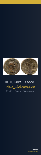 RIC II, Part 1 (second edition) Vespasian 120 — CANOA