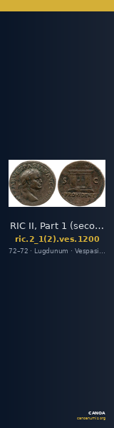 RIC II, Part 1 (second edition) Vespasian 1200 — CANOA