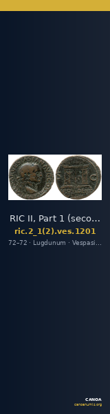RIC II, Part 1 (second edition) Vespasian 1201 — CANOA