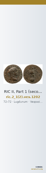 RIC II, Part 1 (second edition) Vespasian 1202 — CANOA