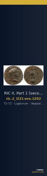 RIC II, Part 1 (second edition) Vespasian 1202 — CANOA