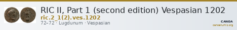 RIC II, Part 1 (second edition) Vespasian 1202 — CANOA
