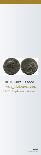 RIC II, Part 1 (second edition) Vespasian 1206 — CANOA