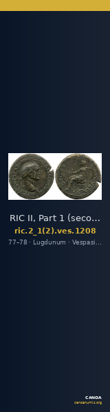 RIC II, Part 1 (second edition) Vespasian 1208 — CANOA