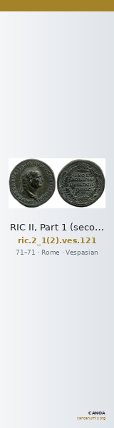 RIC II, Part 1 (second edition) Vespasian 121 — CANOA