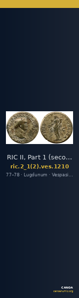 RIC II, Part 1 (second edition) Vespasian 1210 — CANOA