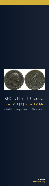 RIC II, Part 1 (second edition) Vespasian 1214 — CANOA