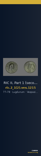 RIC II, Part 1 (second edition) Vespasian 1215 — CANOA